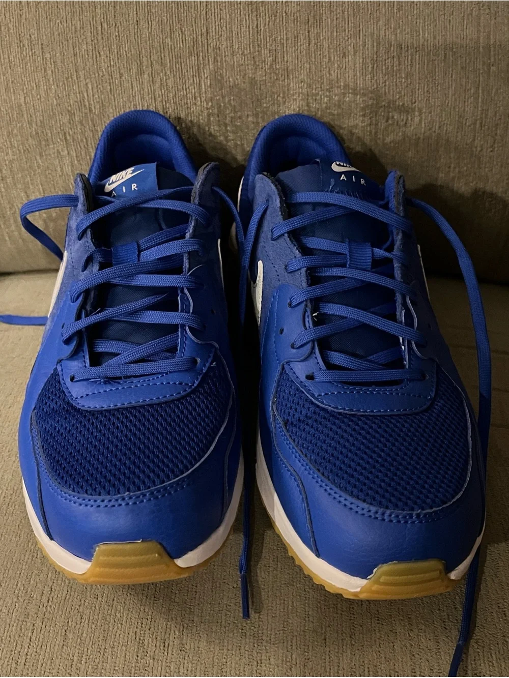 Nike Air Max Excee Men's Blue Athletic Sneakers - White Accent